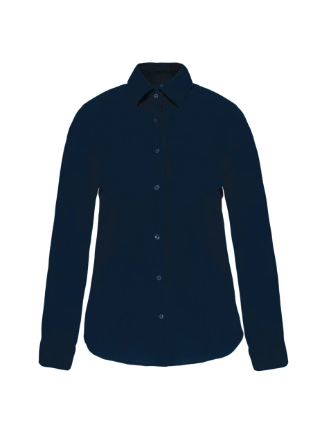 KARIBAN Chemise coton / élasthanne manches longues femme /api/colors/b68891a9-1d28-4f7a-8deb-775c45027afd personnalisable