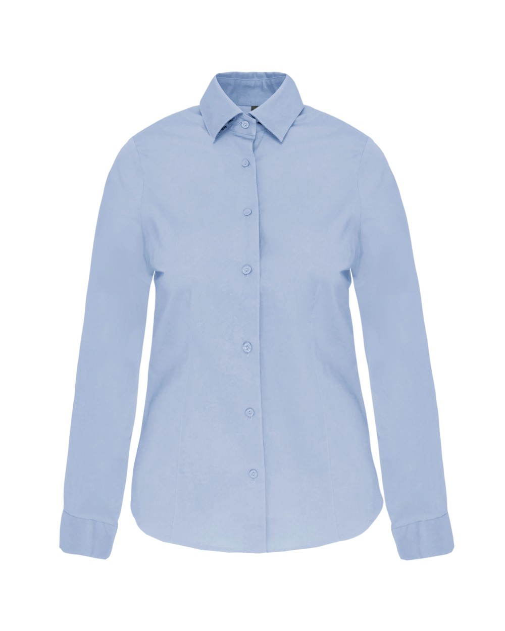 Hemden KARIBAN Dames stretch blouse lange mouwen voor bedrukking &amp; borduring