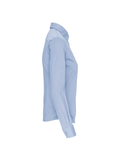 KARIBAN Chemise coton / élasthanne manches longues femme /api/colors/4c8673c9-9f30-4885-8015-c784ca13e566 personnalisable