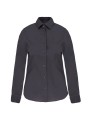 KARIBAN Chemise coton / élasthanne manches longues femme /api/colors/a74dfbdb-7821-4e15-a7e5-fe07498d41c7 personnalisable