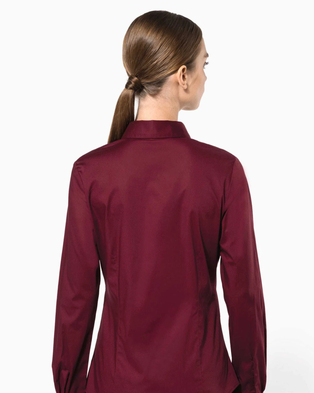 Chemises personnalisable KARIBAN Chemise coton / élasthanne manches longues femme