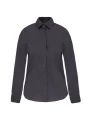 KARIBAN Chemise coton / élasthanne manches longues femme /api/colors/a74dfbdb-7821-4e15-a7e5-fe07498d41c7 personnalisable