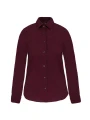 KARIBAN Chemise coton / élasthanne manches longues femme /api/colors/3f4410b9-f80f-412a-9aa8-9260cc84003d personnalisable