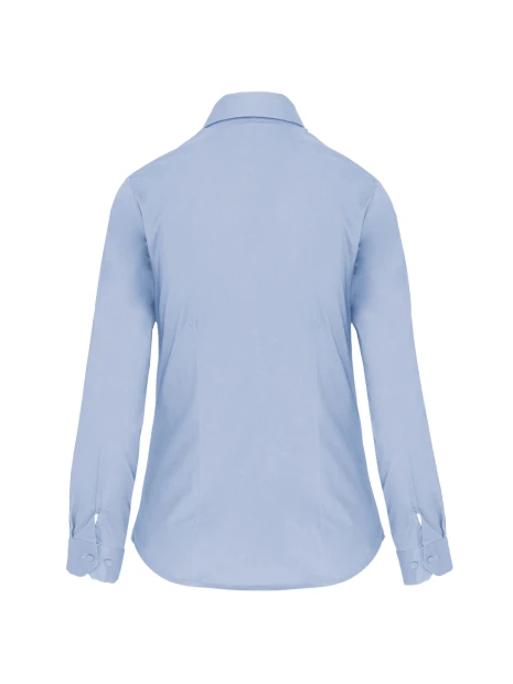 KARIBAN Chemise coton / élasthanne manches longues femme /api/colors/4c8673c9-9f30-4885-8015-c784ca13e566 personnalisable