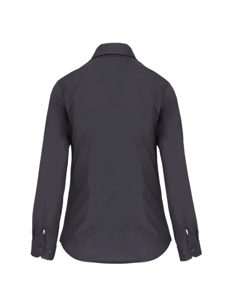 KARIBAN Chemise coton / élasthanne manches longues femme /api/colors/a74dfbdb-7821-4e15-a7e5-fe07498d41c7 personnalisable