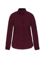 KARIBAN Chemise coton / élasthanne manches longues femme /api/colors/3f4410b9-f80f-412a-9aa8-9260cc84003d personnalisable