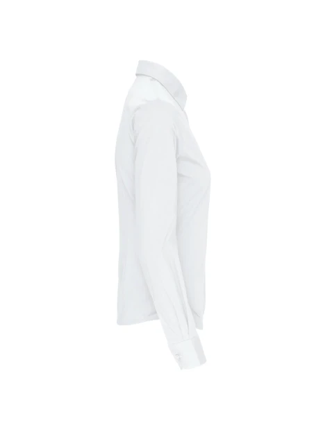 KARIBAN Chemise coton / élasthanne manches longues femme /api/colors/7a92cd2d-10d2-40b4-928b-296bb7487506 personnalisable