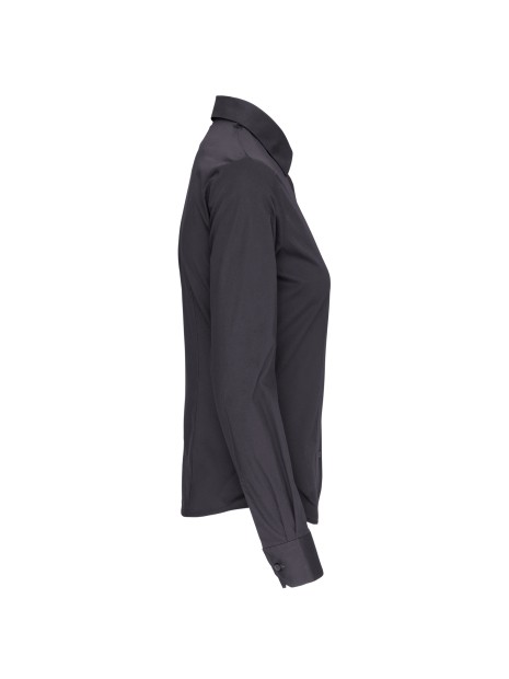 KARIBAN Chemise coton / élasthanne manches longues femme /api/colors/a74dfbdb-7821-4e15-a7e5-fe07498d41c7 personnalisable