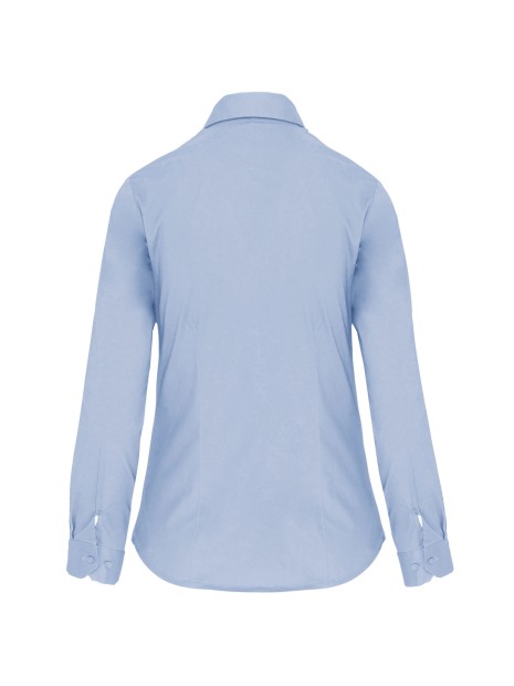 KARIBAN Chemise coton / élasthanne manches longues femme /api/colors/4c8673c9-9f30-4885-8015-c784ca13e566 personnalisable