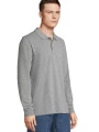 Polos à personnaliser SOL'S Unisex Long Sleeve Polycotton Polo Shirt 