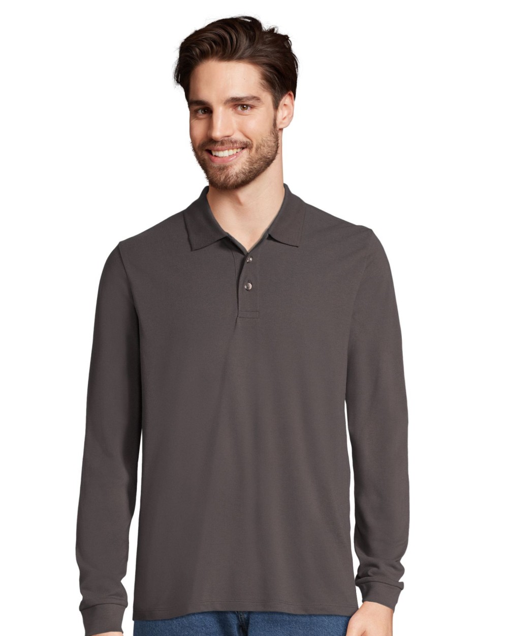 SOL'S Unisex Long Sleeve Polycotton Polo Shirt Poloshirts personalisierbar