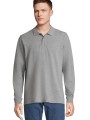 Polos à personnaliser SOL'S Unisex Long Sleeve Polycotton Polo Shirt 