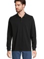 Polos à personnaliser SOL'S Unisex Long Sleeve Polycotton Polo Shirt 