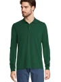 Polos à personnaliser SOL'S Unisex Long Sleeve Polycotton Polo Shirt 