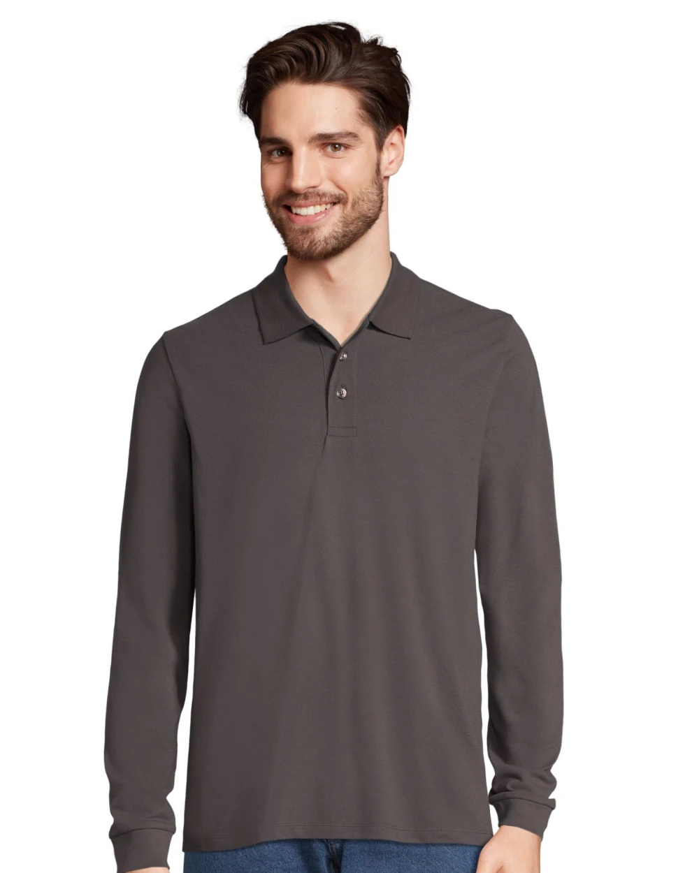 SOL'S Unisex Long Sleeve Polycotton Polo Shirt Poloshirts personalisierbar