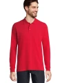 Polos à personnaliser SOL'S Unisex Long Sleeve Polycotton Polo Shirt 