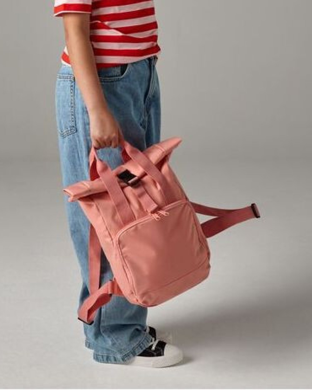 BAG BASE RECYCLED MINI TWIN HANDLE ROLL-TOP LAPTOP BACKPACK Taschen personalisierbar