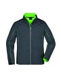 Softshells JAMES & NICHOLSON Men`s Zip-Off Softshell Jacket voor bedrukking &amp; borduring