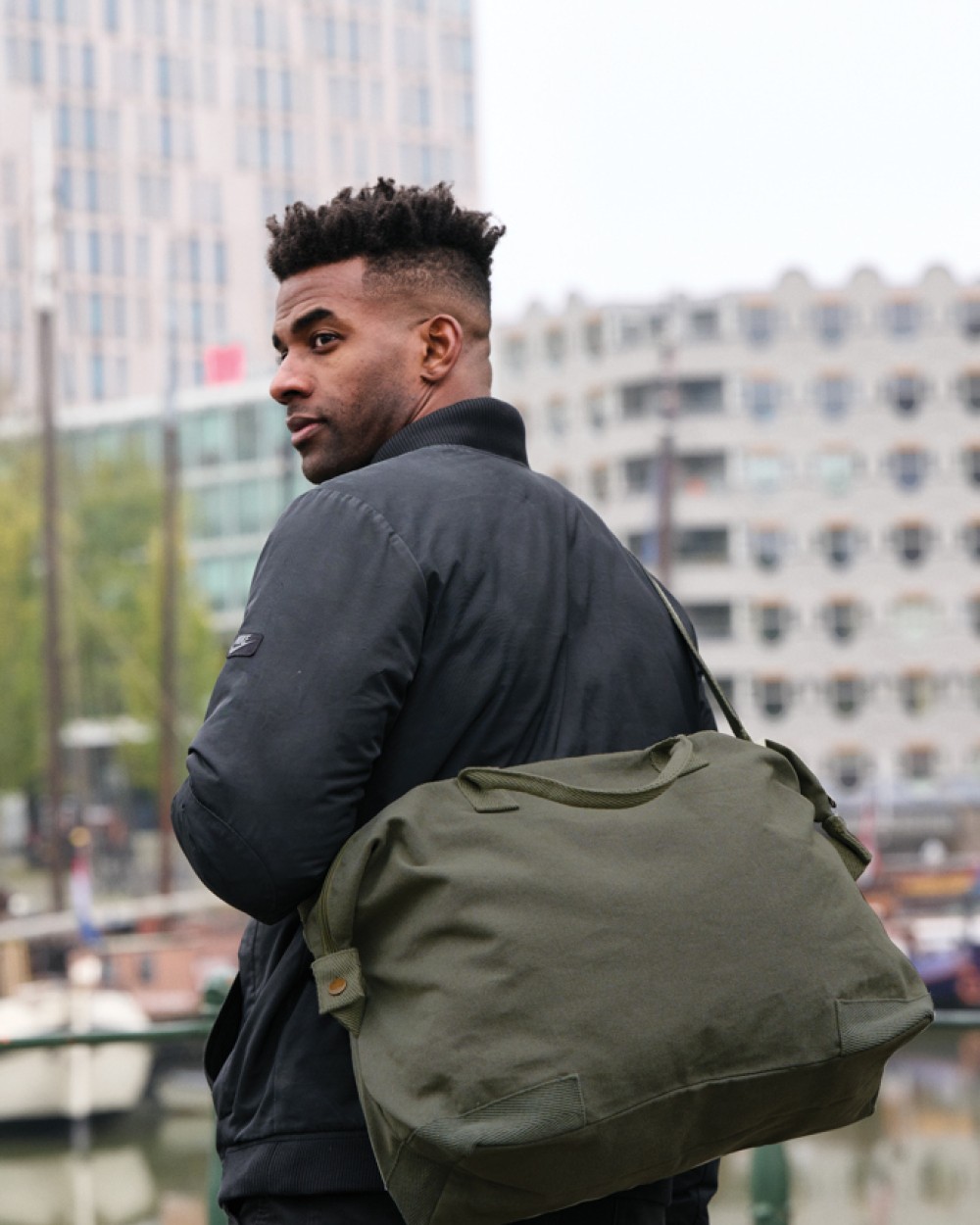 Tassen & Zakken 4DO Kezar AWARE™ 500gsm gerecycled canvas deluxe weekendtas voor bedrukking &amp; borduring