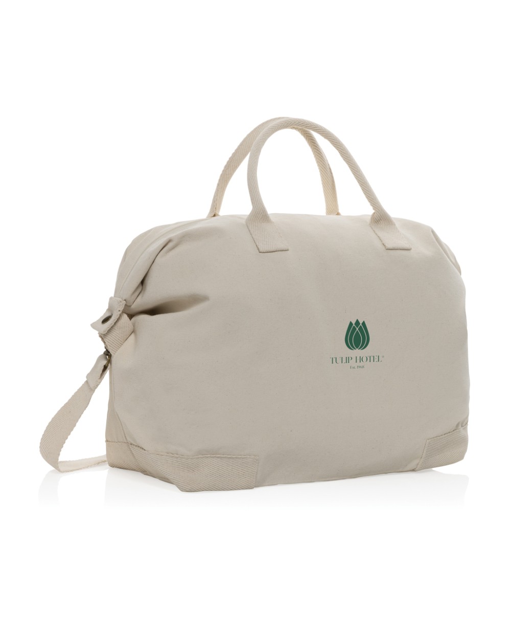 Tassen & Zakken 4DO Kezar AWARE™ 500gsm gerecycled canvas deluxe weekendtas voor bedrukking &amp; borduring