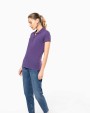 KARIBAN Dammen Kurzam Poloshirt aus Baumwollpiqué Poloshirts personalisierbar