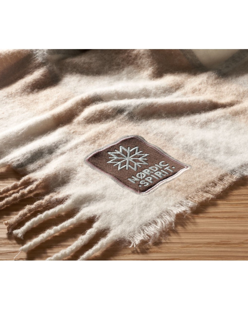 Fleecedekens 4DO Geruite mohair deken voor bedrukking &amp; borduring