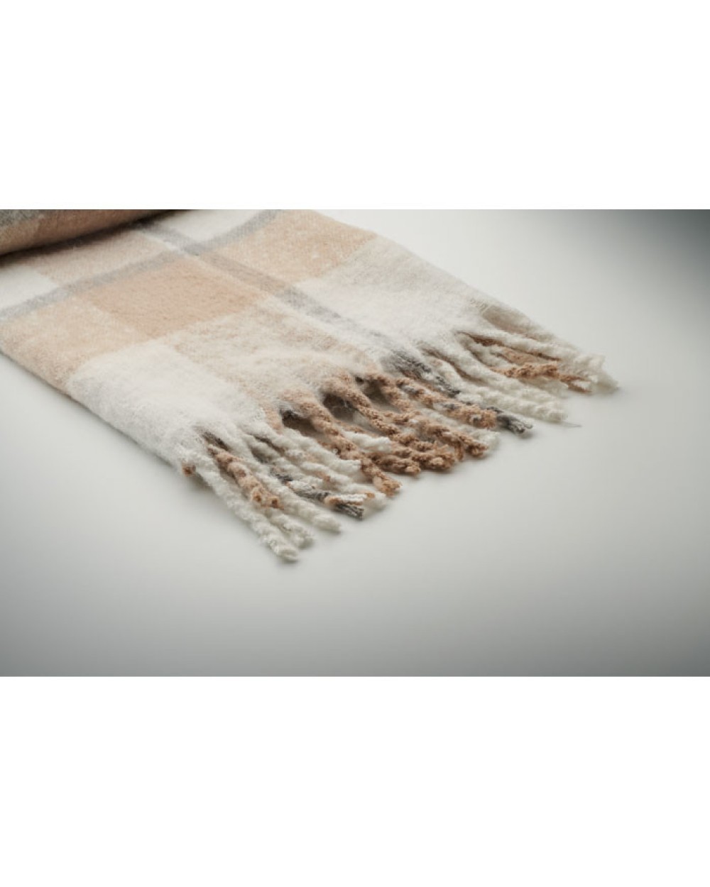 Plaids personnalisable 4DO Couverture en mohair à carreaux