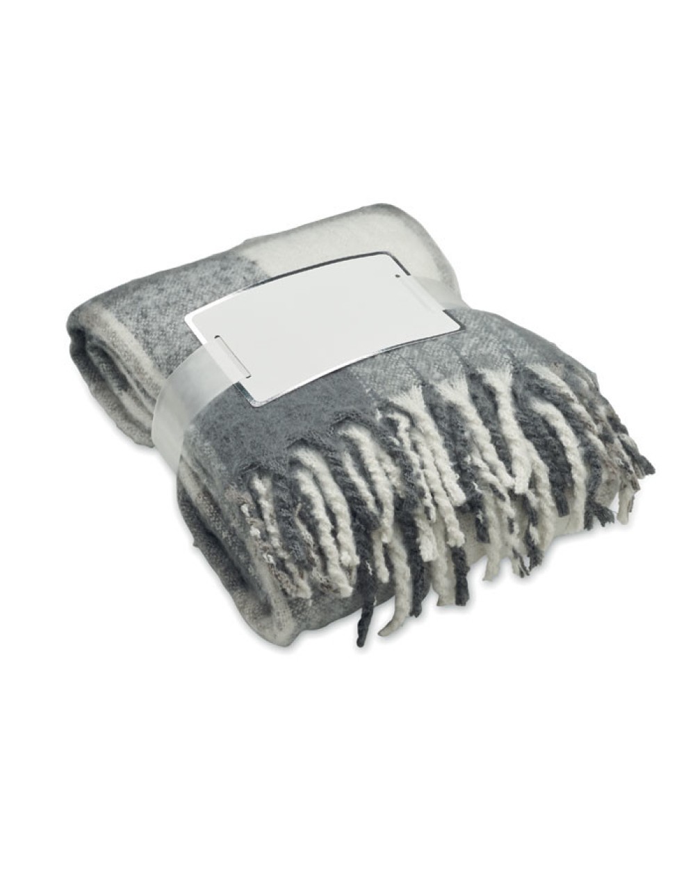 4DO Karierte Mohair-Decke Plaids personalisierbar