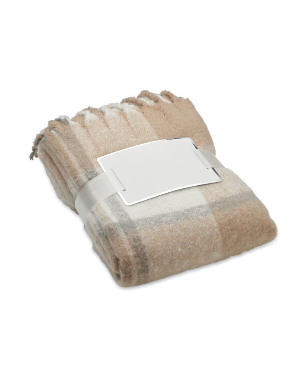 Plaids personnalisable 4DO Couverture en mohair à carreaux