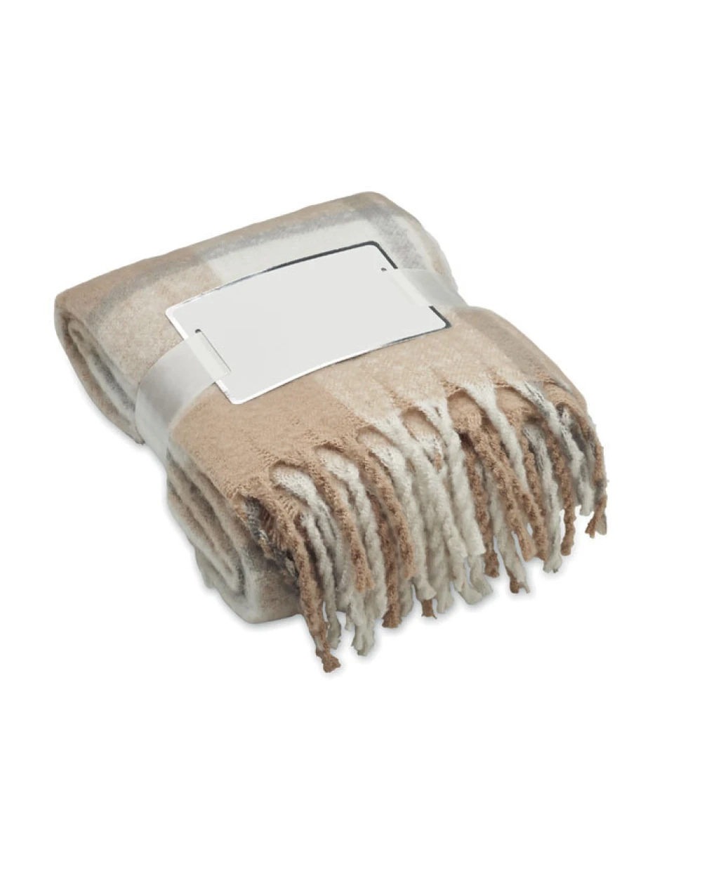 4DO Karierte Mohair-Decke Plaids personalisierbar