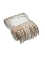 4DO Karierte Mohair-Decke Plaids personalisierbar