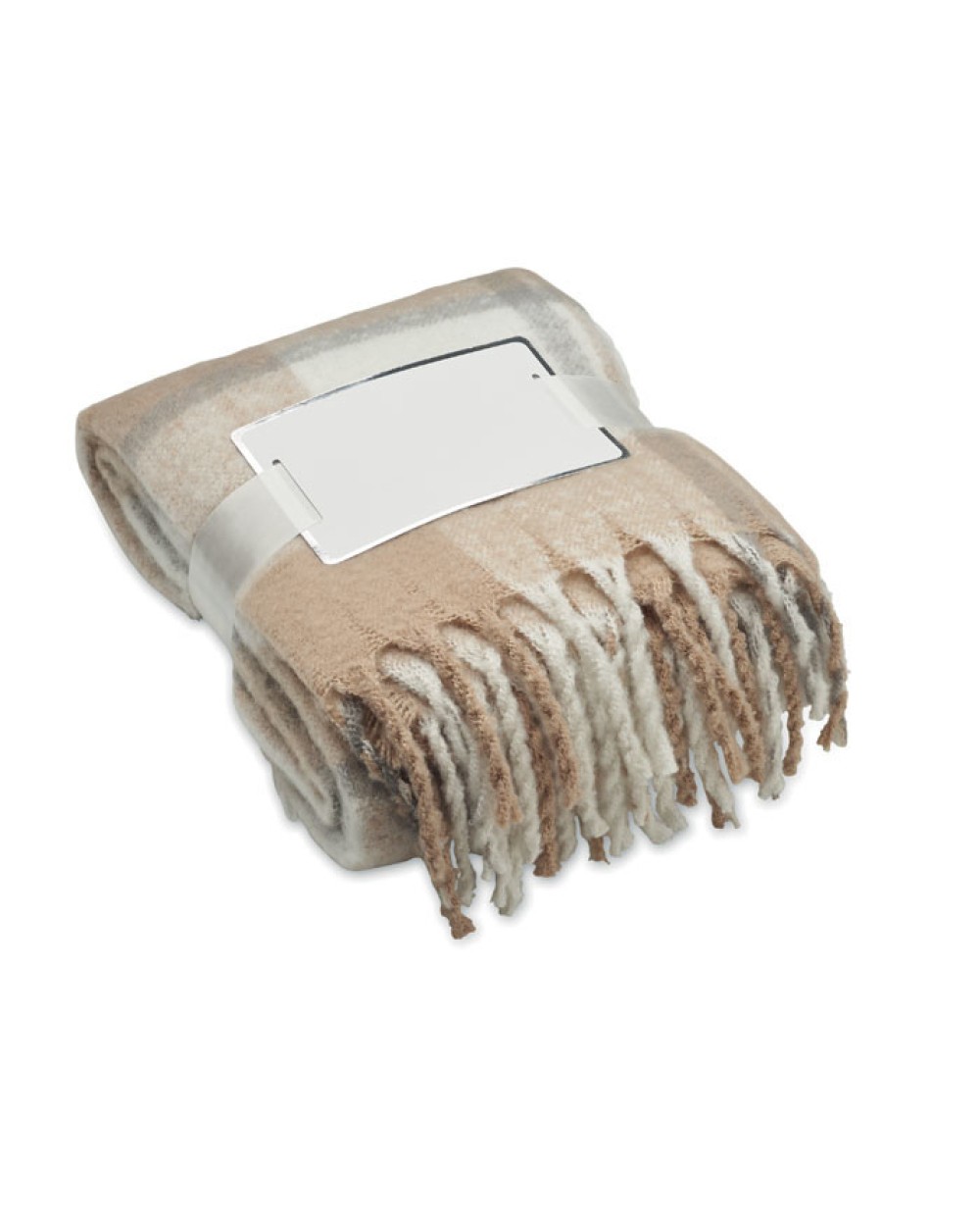 Fleecedekens 4DO Geruite mohair deken voor bedrukking &amp; borduring