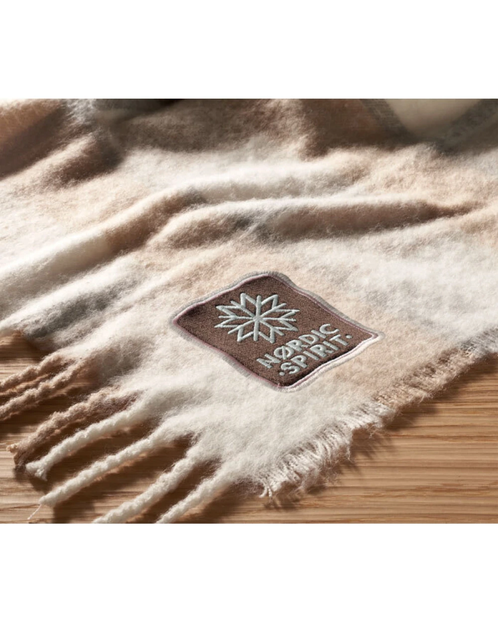 4DO Karierte Mohair-Decke Plaids personalisierbar
