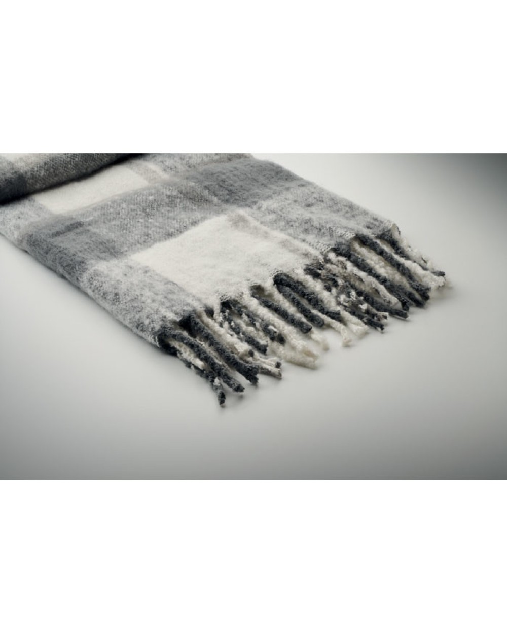 Plaids personnalisable 4DO Couverture en mohair à carreaux