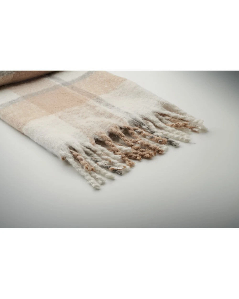 4DO Karierte Mohair-Decke Plaids personalisierbar