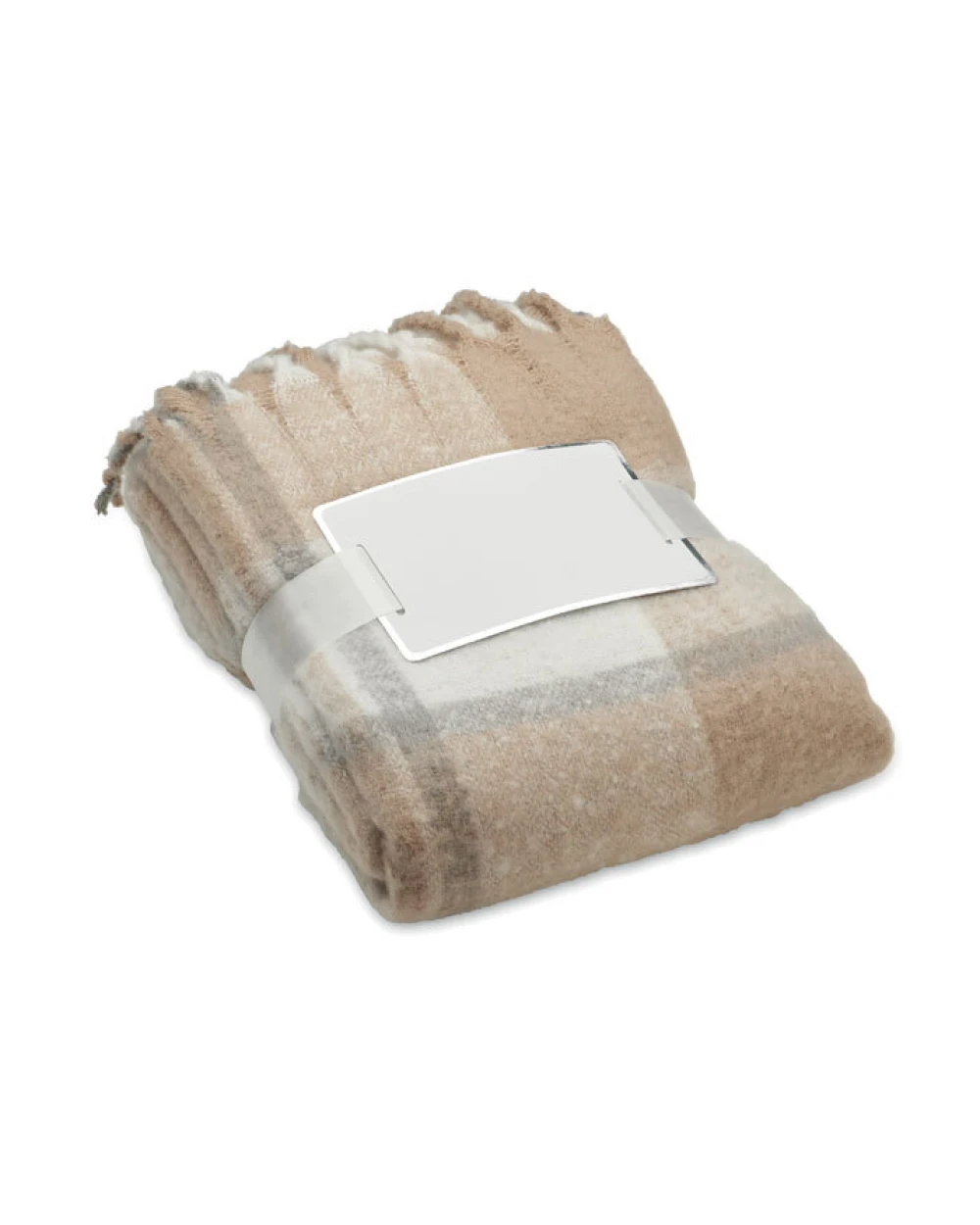 Plaids personnalisable 4DO Couverture en mohair à carreaux