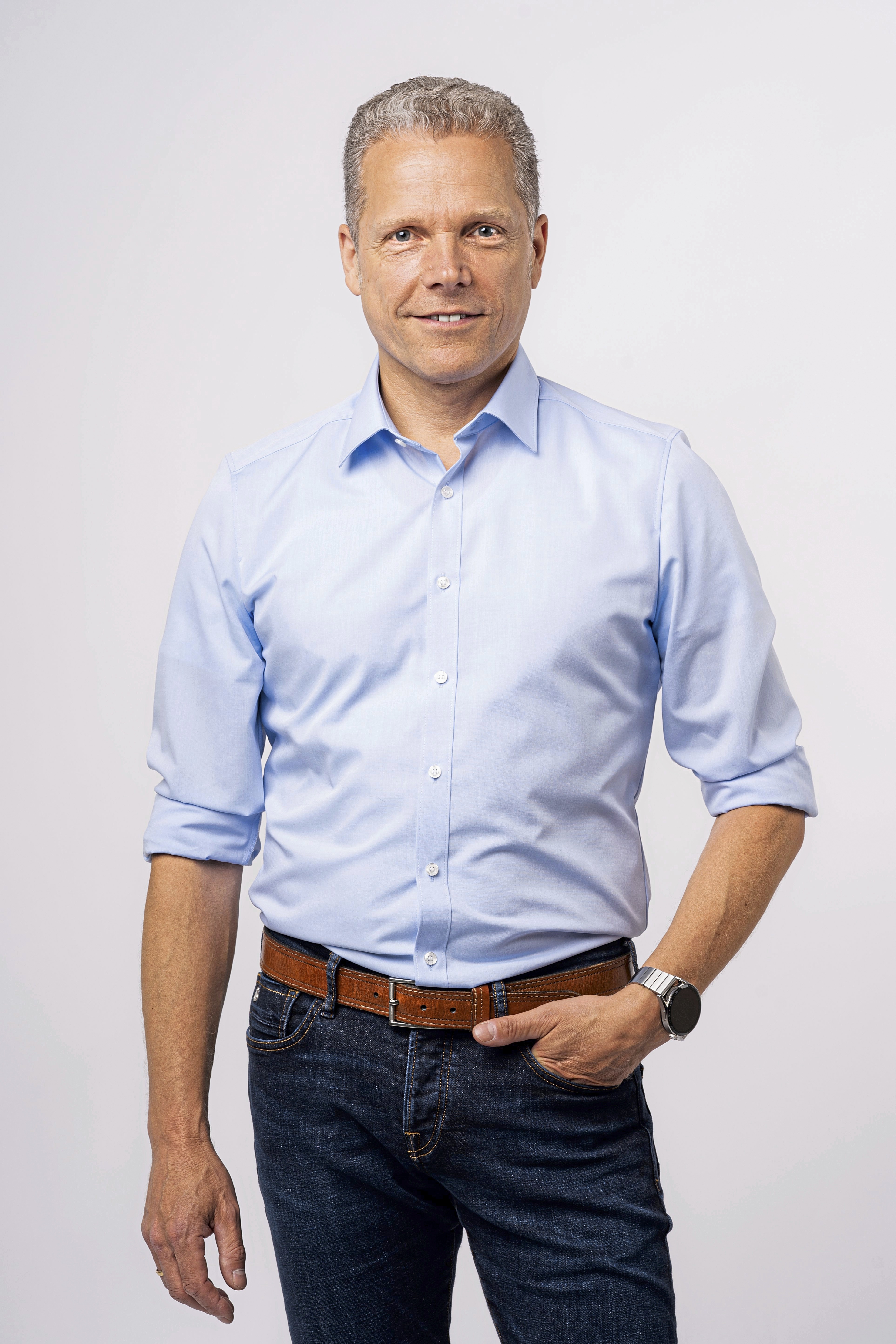 Chemises personnalisable MARVELIS Men´s Shirt Body Fit Extra Long Sleeve