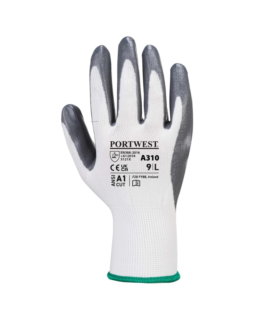 PORTWEST Flexo grip nitrile glove (A310) Mützen personalisierbar