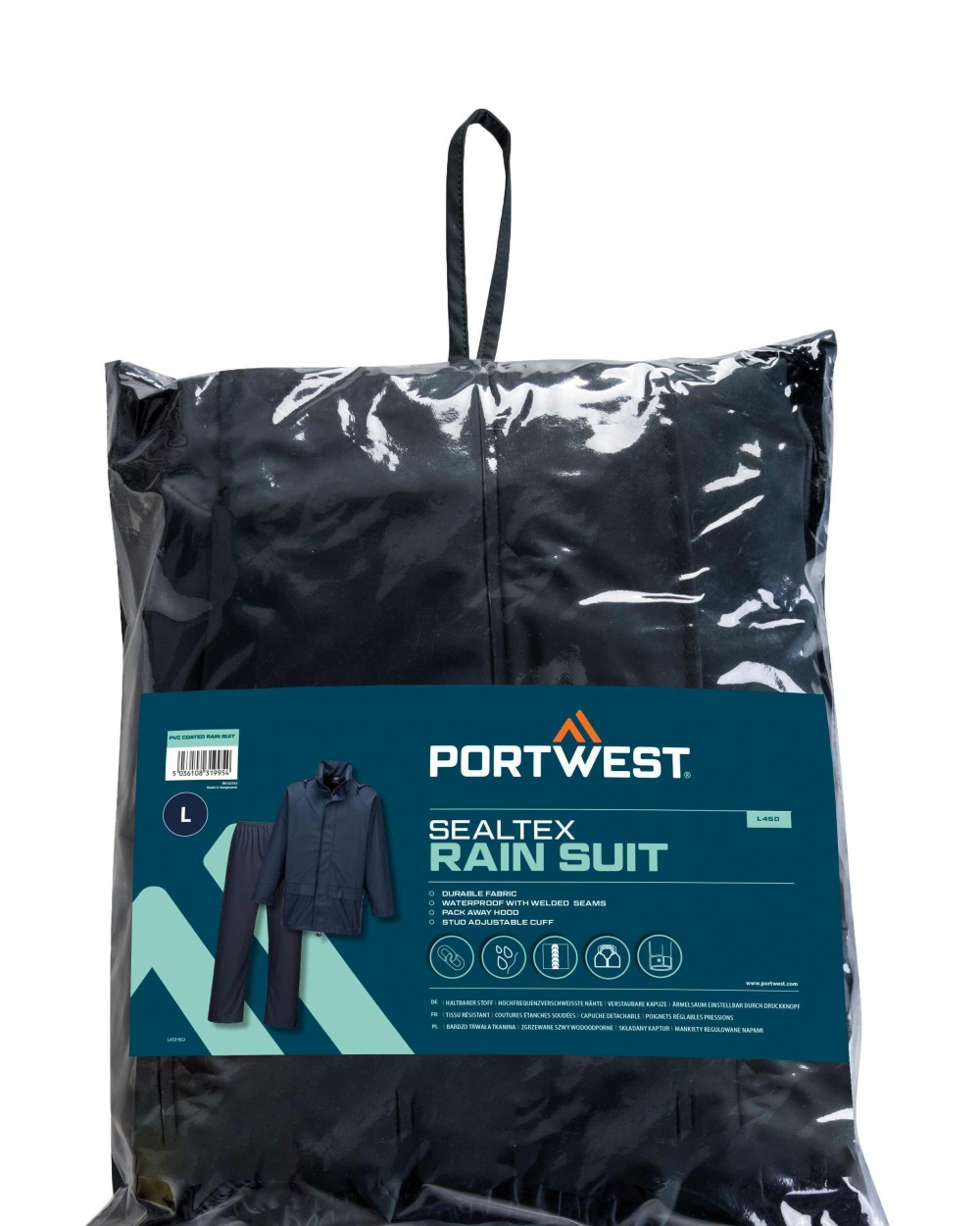 Vestes personnalisable PORTWEST Combinaison de pluie Sealtex Essential (combinaison deux pièces) (L450)