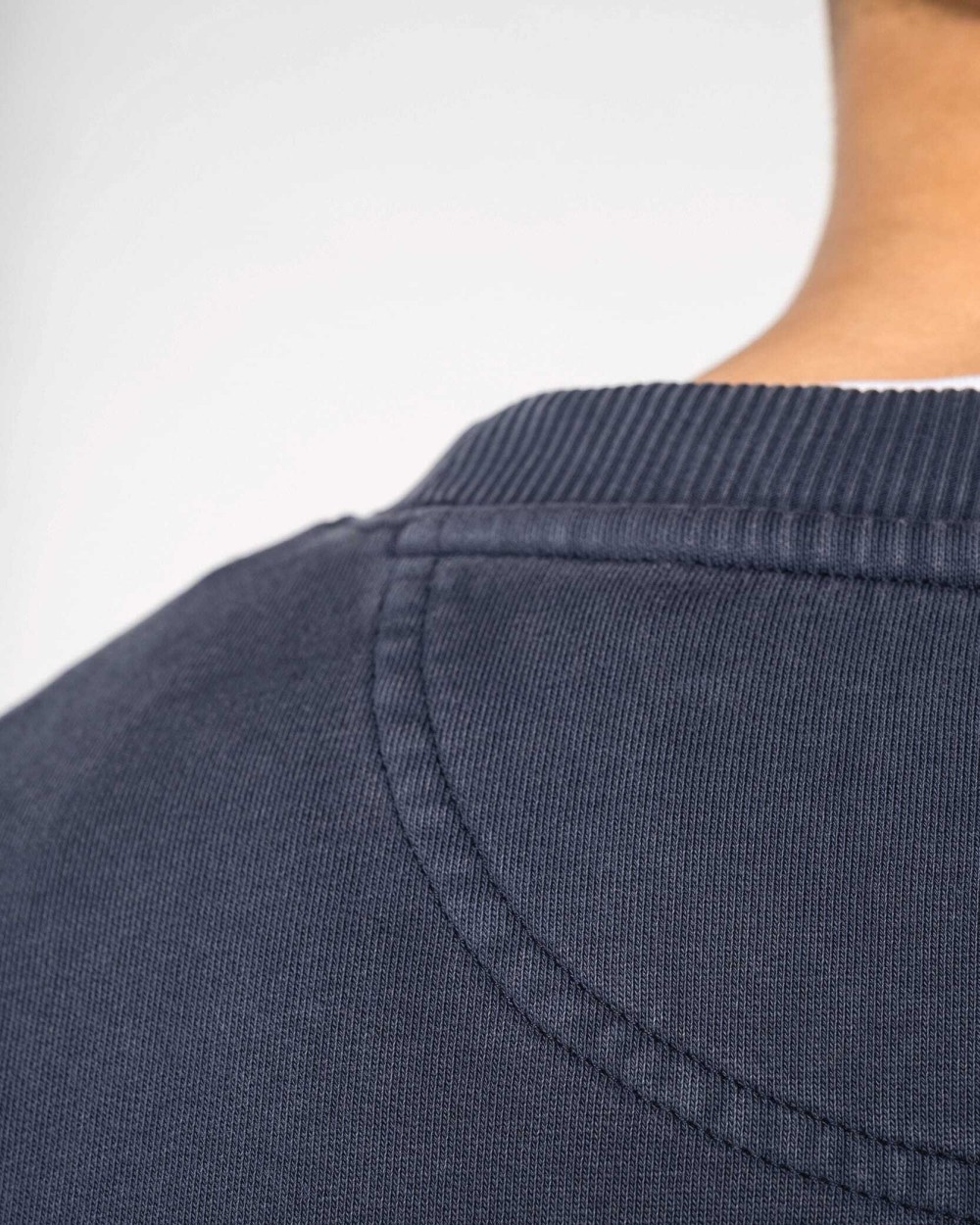 Sweaters & hoodies NATIVE SPIRIT Duurzame oversized verwassen uniseks sweater met ronde hals voor bedrukking &amp; borduring