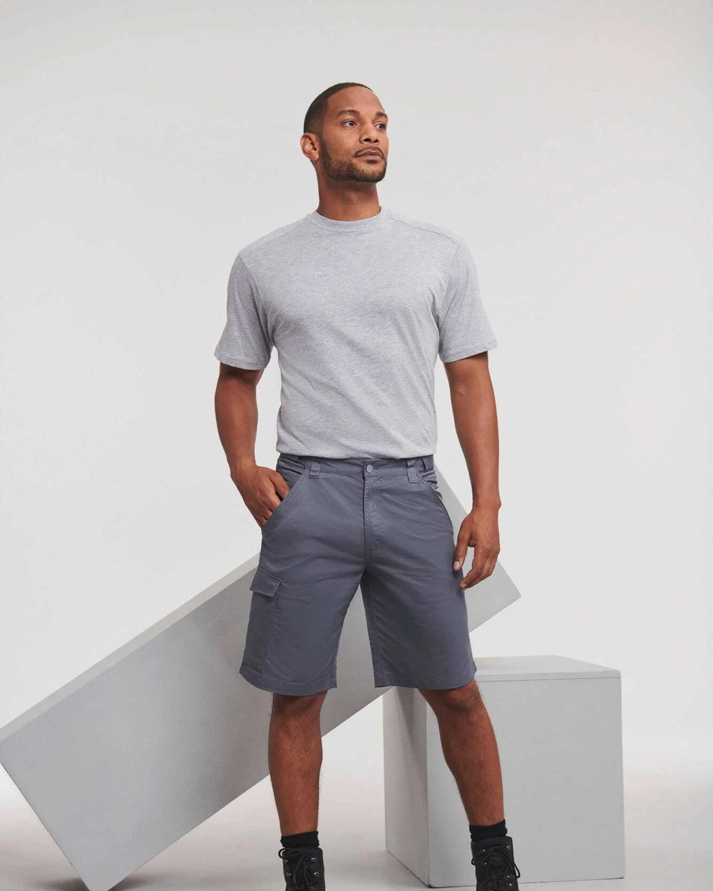 Bermuda's & Shorts RUSSELL Polycotton Twill Shorts voor bedrukking &amp; borduring