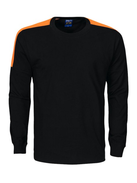 PROJOB 2020 T-SHIRT MANCHES LONGUES BANDES FLUO /api/colors/a825d0cb-4b81-4fb3-8c4e-0cffe2e80eec personnalisable