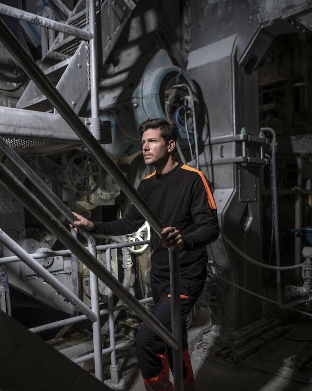 T-shirts PROJOB 2020 T-SHIRT LANGE MOUWEN MET FLUO INZETSTUKKEN voor bedrukking &amp; borduring