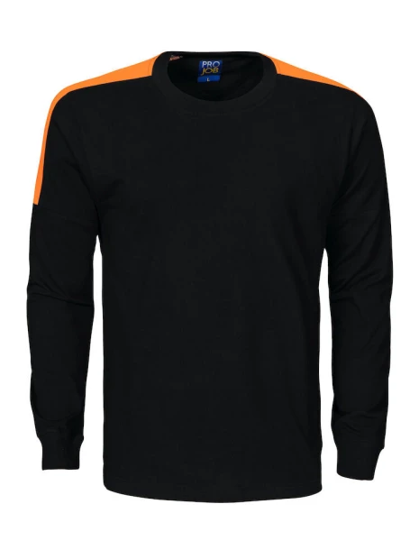 PROJOB 2020 T-SHIRT MANCHES LONGUES BANDES FLUO /api/colors/a825d0cb-4b81-4fb3-8c4e-0cffe2e80eec personnalisable