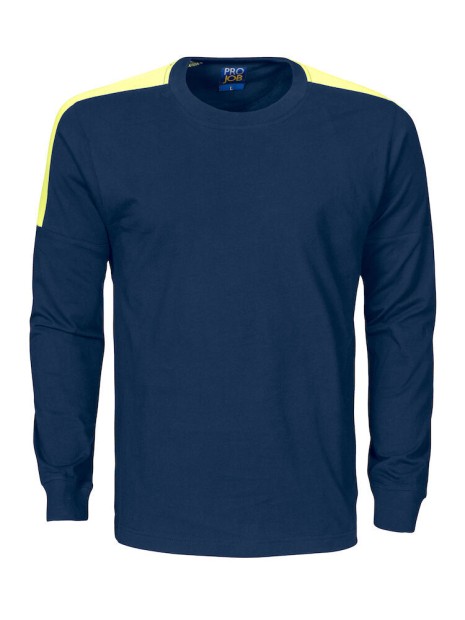 PROJOB 2020 T-SHIRT MANCHES LONGUES BANDES FLUO /api/colors/88cba4a0-0ac1-4e82-af5d-b00e170011fe personnalisable