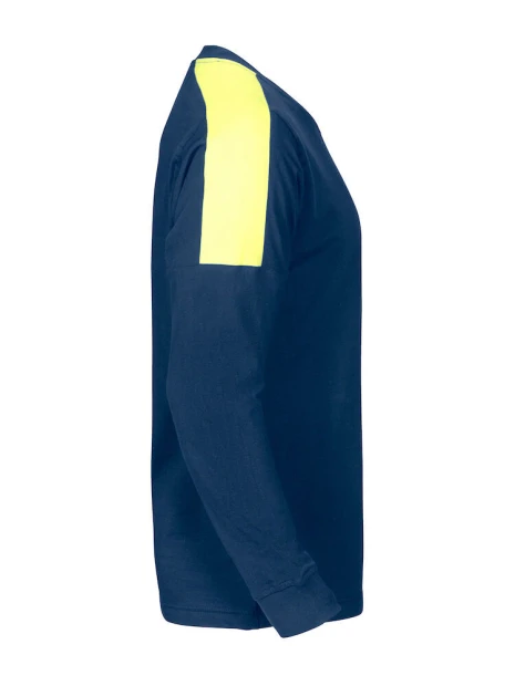 PROJOB 2020 T-SHIRT MANCHES LONGUES BANDES FLUO /api/colors/88cba4a0-0ac1-4e82-af5d-b00e170011fe personnalisable