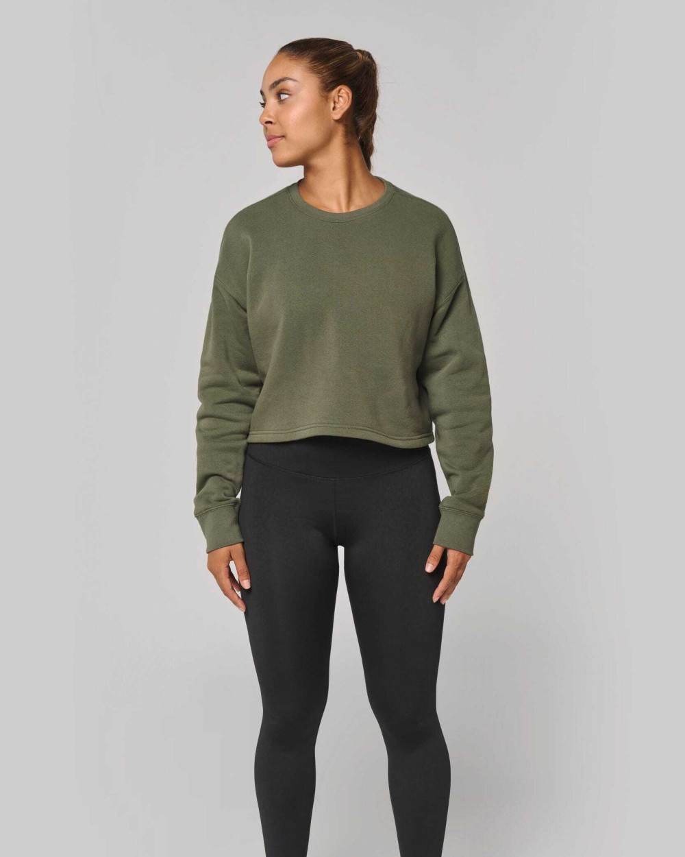 Sweat-shirts personnalisable PROACT Sweat-shirt crop col rond femme