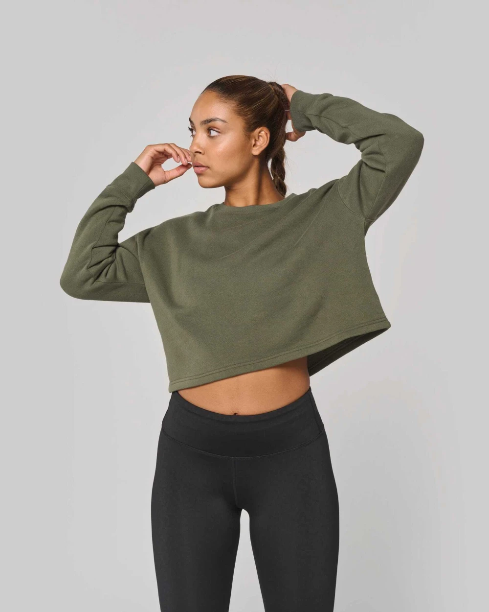 Sweaters & hoodies PROACT Cropped damessweater met ronde hals voor bedrukking &amp; borduring