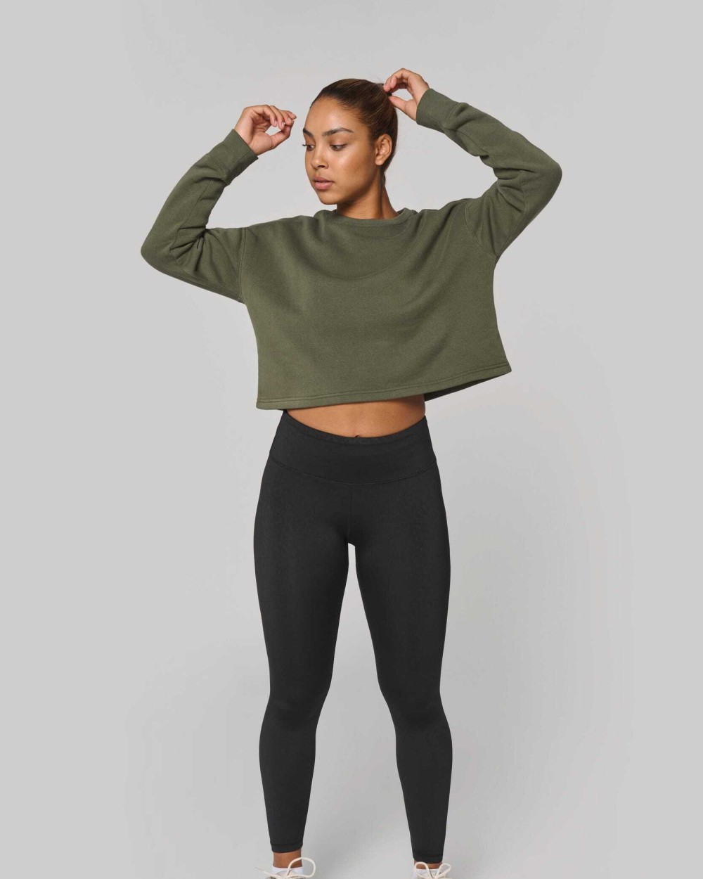 Sweat-shirts personnalisable PROACT Sweat-shirt crop col rond femme