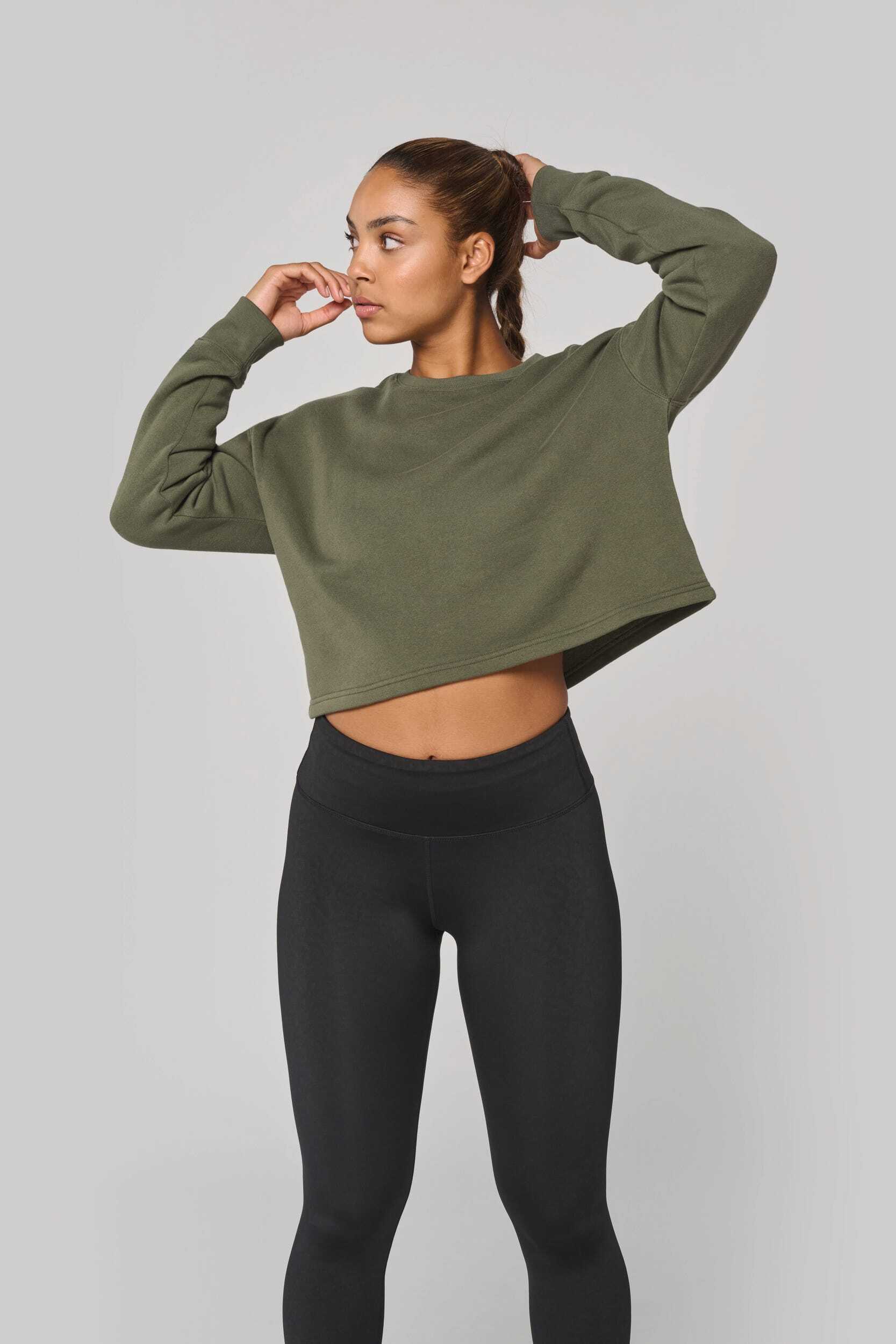 Sweat-shirts personnalisable PROACT Sweat-shirt crop col rond femme